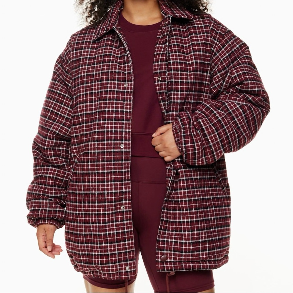 Aritzia TNA Plaid Coaches Jacket